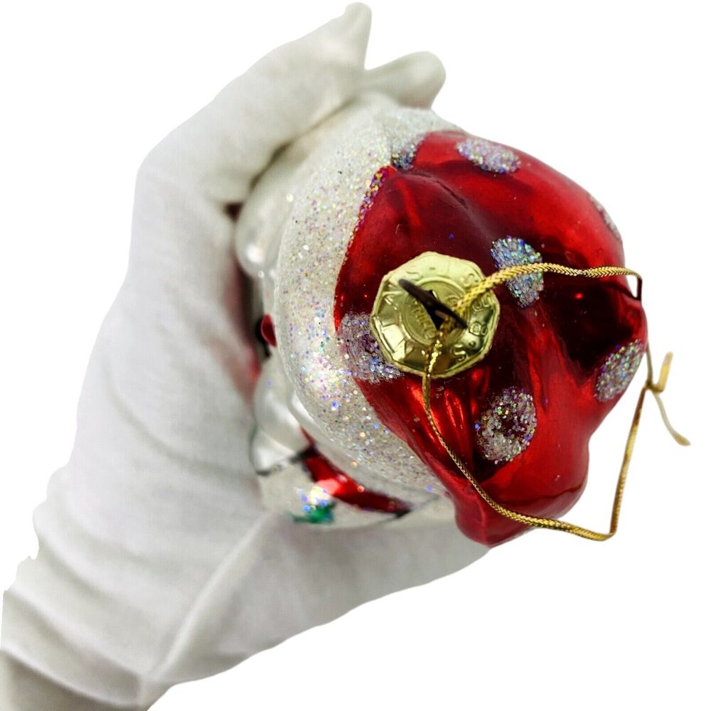 European Style Blown Glass Christmas Tree Ornaments Santa Claus Snowman Holiday - Picture 5 of 16